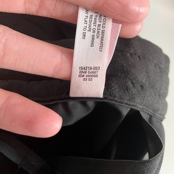 Vintage Y2K 2002 black push-up balconette 34B bustier strapless option - Picture 7 of 11